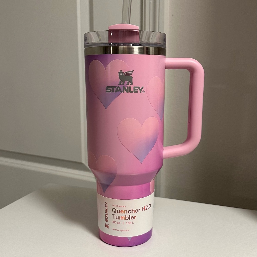 *Sold*  Target x Stanley Pink Valentine's Day Tumbler - 40 oz - NEW